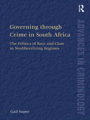 cover image of Governing through Crime in South Africa